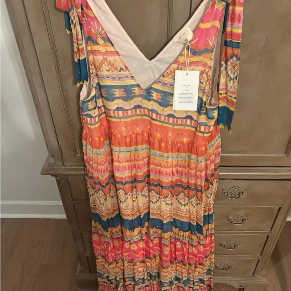 Sezane Pernille Multicolor Maxi Dress - Picture 6 of 6